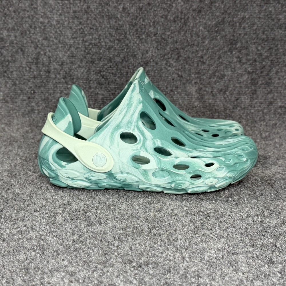 Merrell Hydro Moc Water Shoes Youth 2 Green Teal Athletic Outdoor Hiking Sneaker